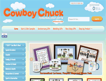 Tablet Screenshot of cowboychuck.com